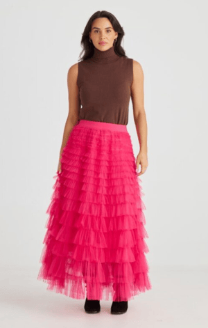 Image of Chance Skirt. Pink. By Brave and True 