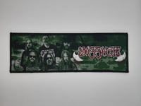 Official Massacre - Band Header Black Border Stripe Patch