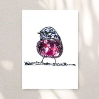 Image 1 of Pink Robin Print