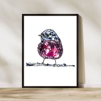 Image 3 of Pink Robin Print