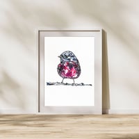 Image 4 of Pink Robin Print