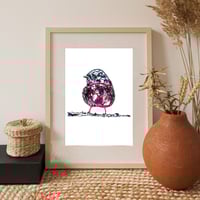 Image 6 of Pink Robin Print