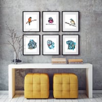 Image 10 of Pink Robin Print