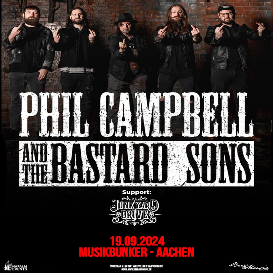 Image of Phil Campbell & The Bastard Sons  & Gäste: Junkyard Drive // 19.09.2024