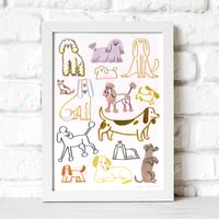 Image 3 of Dogs Collaged - Fine Art Print