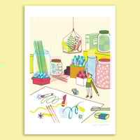 Image 2 of Being an illustrator - Fine Art Print