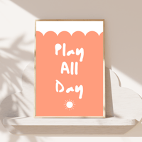 Image 2 of Play All Day Scallop Print