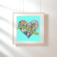 Image 5 of Custom Engagement or Anniversary Heart Artwork