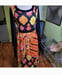 Image of Chic Saks Fifth Avenue 1960's Ikat Print Maxi Dress