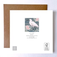 Image 2 of LITTLE EGRET GREETING CARD