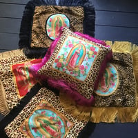 Image 9 of Pink Fringe Virgin Cushion Cover