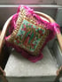 Pink Fringe Virgin Cushion Cover Image 11