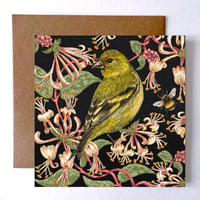 Image 1 of SISKIN GREETING CARD