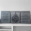 Grey 3 piece canvas set