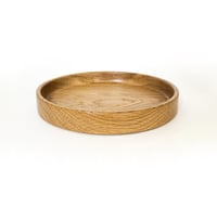 Image 2 of Hand-turned Solid white oak plate