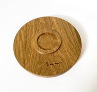 Image 4 of Hand-turned Solid white oak plate