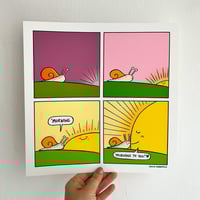 Image 1 of Snail & Sun - Fine Art Print