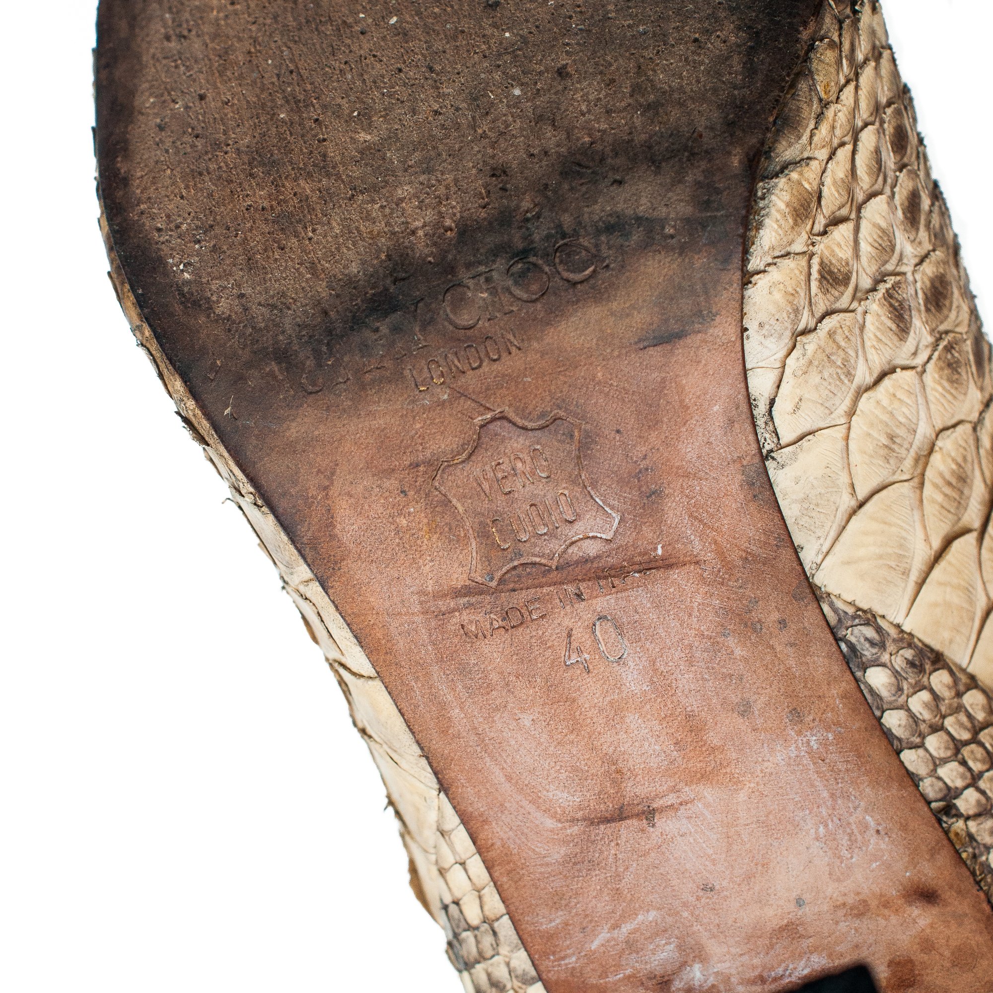 Image of Jimmy Choo Python Knee High Boots