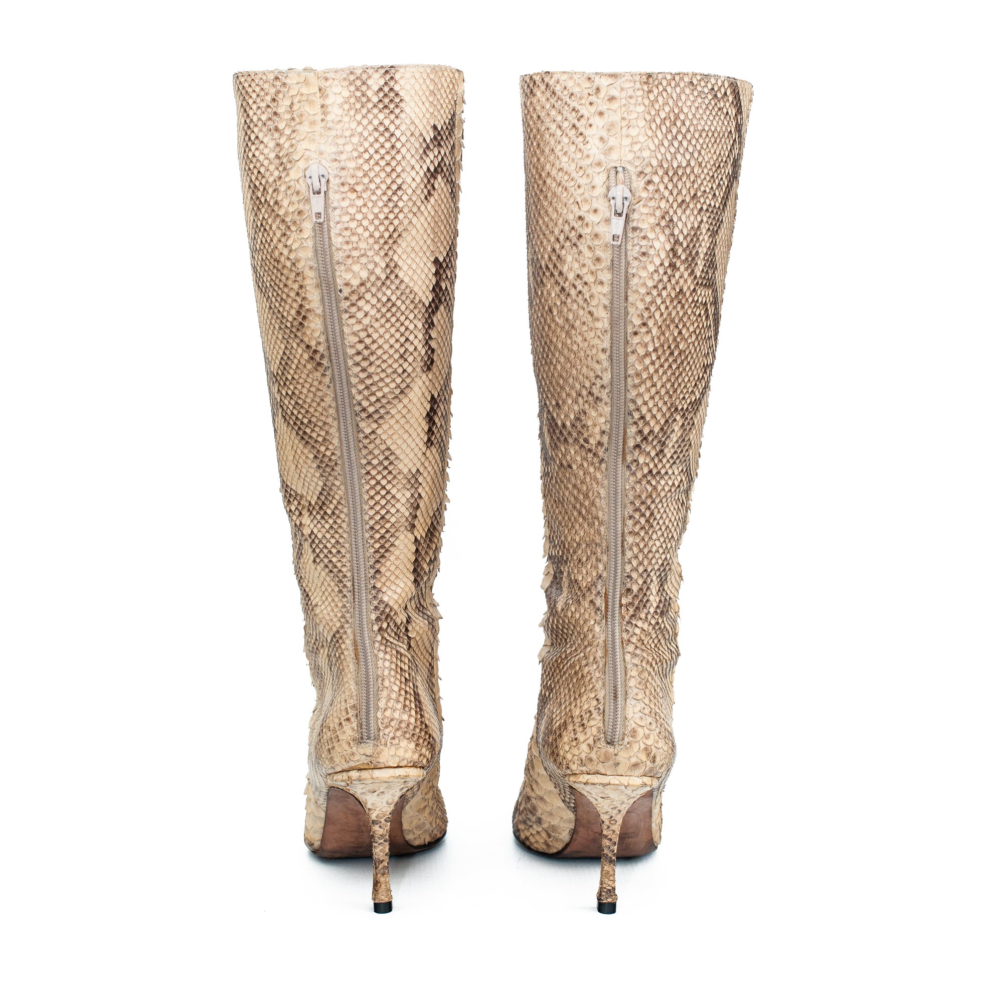 Image of Jimmy Choo Python Knee High Boots