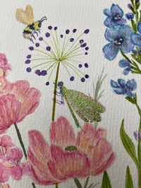 Image 5 of Cosmos garden- original artwork 