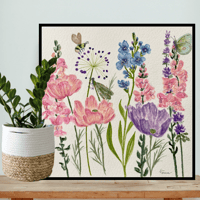 Image 1 of Cosmos garden- original artwork 
