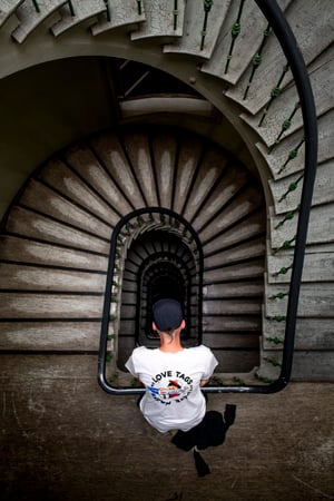 Image of UP X Random Above Reason  "WE LOVE TAGS AND HATE NAZIS" Shirt