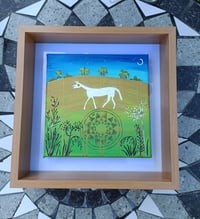 Image 3 of Crop circle at Pewsey White Horse ~ original small canvas