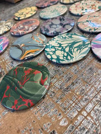 Image 1 of Single marbled pocket mirrors - you choose from images 