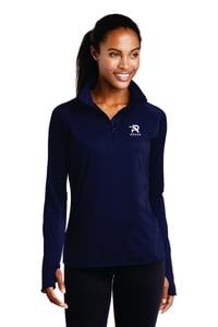 Image 2 of Ladies Embroidered Stretch Wick Quarter Zip - 4 color options