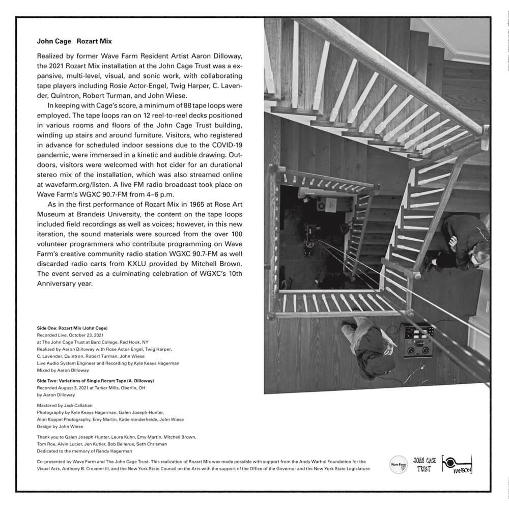 John Cage / Aaron Dilloway - Rozart Mix LP