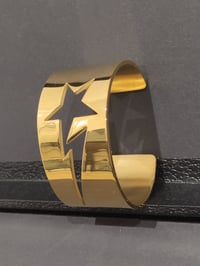 Image 2 of Lightning Bolt/Star Heavyweight Steel Bracelet