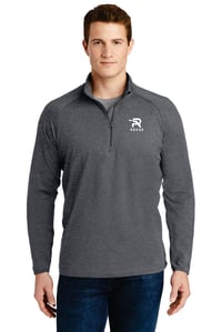 Image 2 of Men's Embroidered Stretch Wick Quarter zip - 4 color combinations