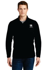 Image 3 of Men's Embroidered Stretch Wick Quarter zip - 4 color combinations