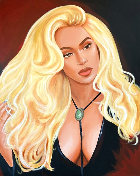 Image of Girls Love Bey (Acrylic Painting)