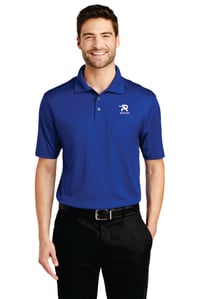 Image 2 of Men's Embroidered Performance Jacquard Polo - 3 Color options