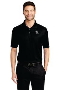 Image 3 of Men's Embroidered Performance Jacquard Polo - 3 Color options