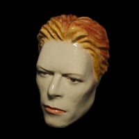 Image 6 of 'The Thin White Duke' Painted Ceramic Mask Sculpture