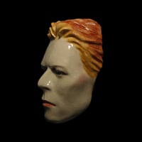 Image 7 of 'The Thin White Duke' Painted Ceramic Mask Sculpture
