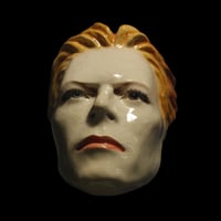 Image 10 of 'The Thin White Duke' Painted Ceramic Mask Sculpture