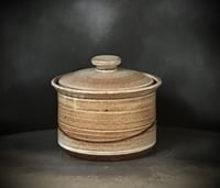 Image 2 of Toasty Brown Stoneware Canister from Bruen Pottery