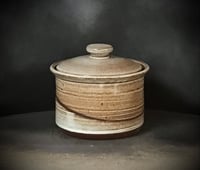 Image 3 of Toasty Brown Stoneware Canister from Bruen Pottery