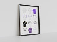 Real Madrid Classic Shirts, Pennodraws Art Print