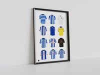 Sheffield Wednesday Classic Shirts, Pennodraws Art Print