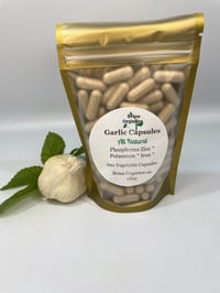 Image 2 of All Natural Garlic Vegetable Capsules, Phosphorus, Zinc, Potassium, Iron