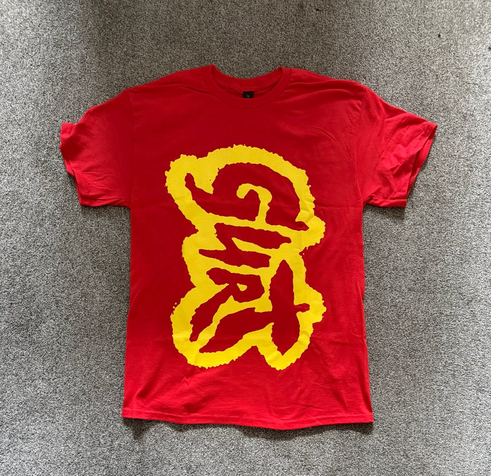 Image of MEGA LOGO SHIRT - Red and Yellow
