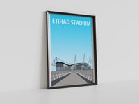 Manchester City - Etihad Stadium, Pennodraws Art Print