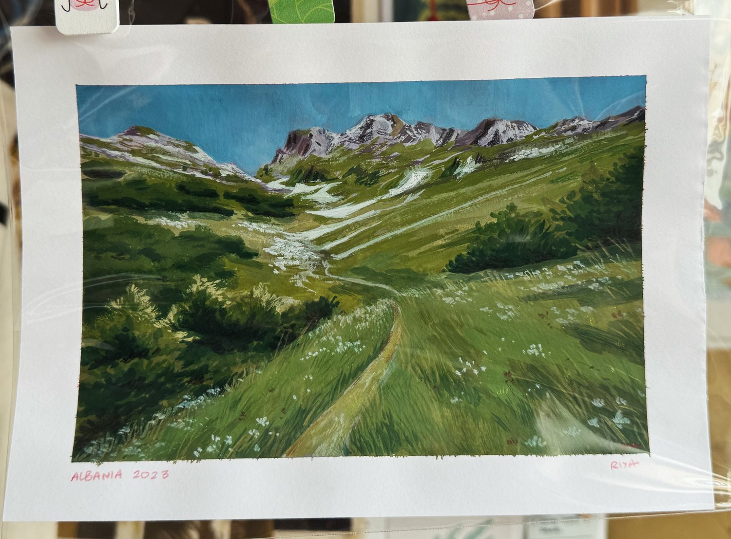 A5 Gouache Painting "Albania 1"