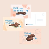 Image 1 of PooPeriod Greeting Postcards