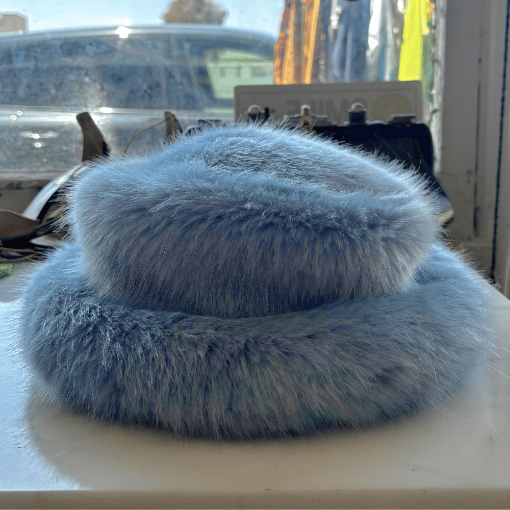 Image of EMMA BREWIN FAUX FUR BUCKET HAT