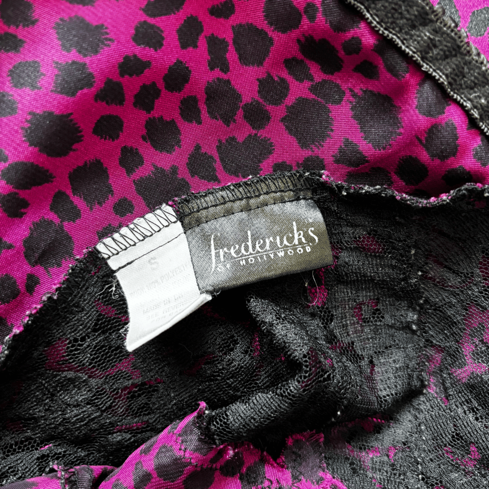 Image of VINTAGE FREDERICK'S OF HOLLYWOOD LACE SLIP DRESS